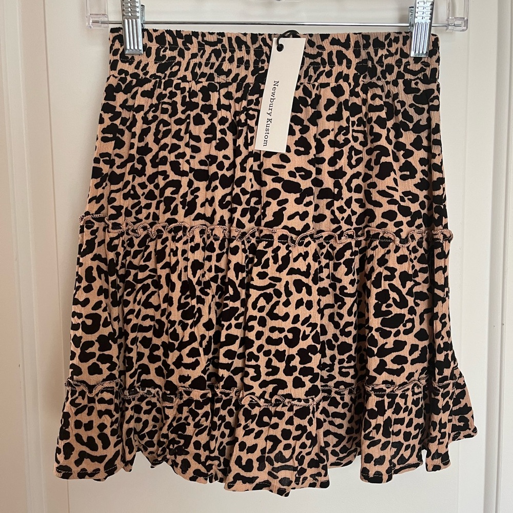 Boutique Leopard Print Skirt
